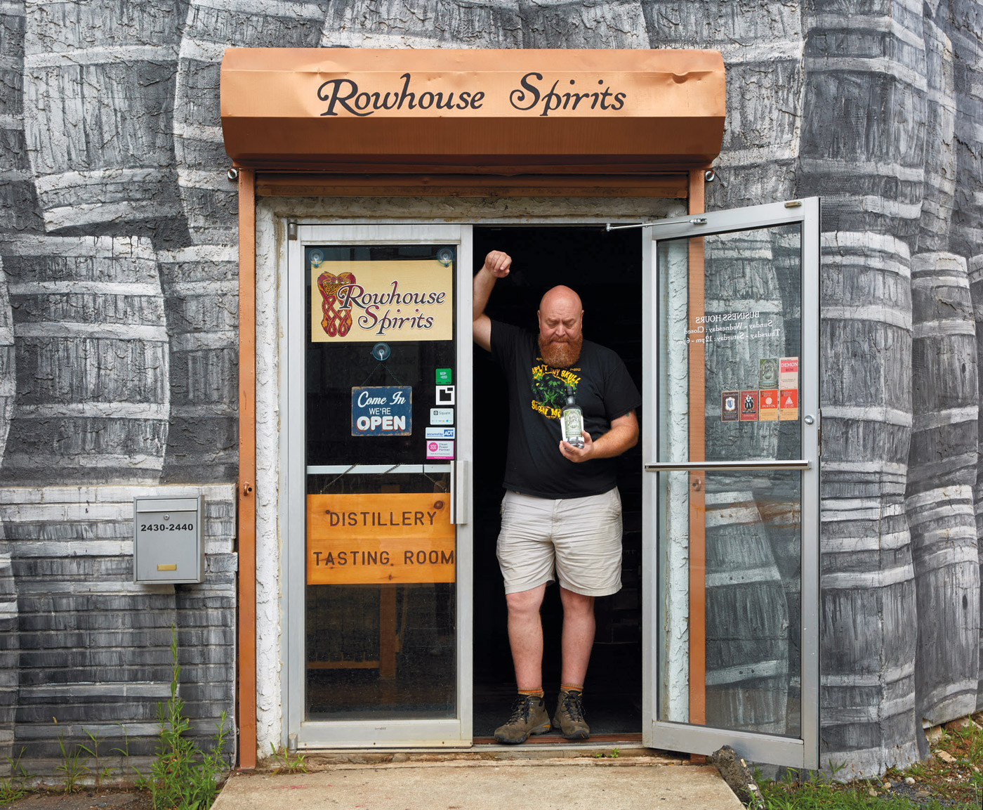 Owner and Master Distiller, Dean Browne, of Rowhouse Spirits Distillery