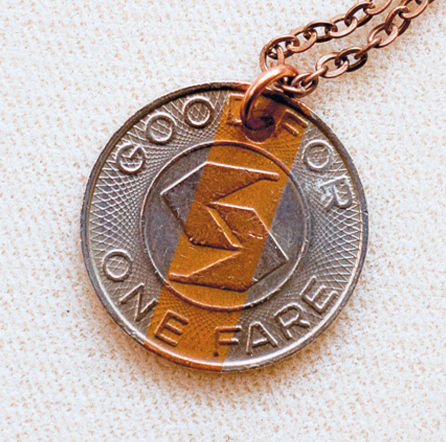 jewelry made from a token