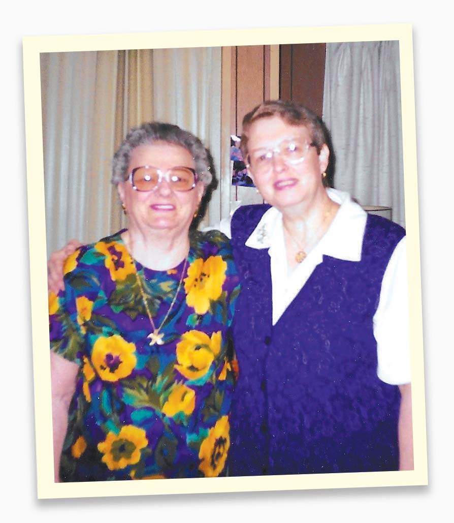 author's mother and grandmother