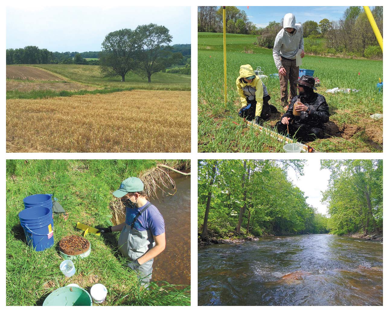 Top: Natural Lands’ Stroud Preserve Bottom: Streams that were part of the Delaware River Watershed Initiative