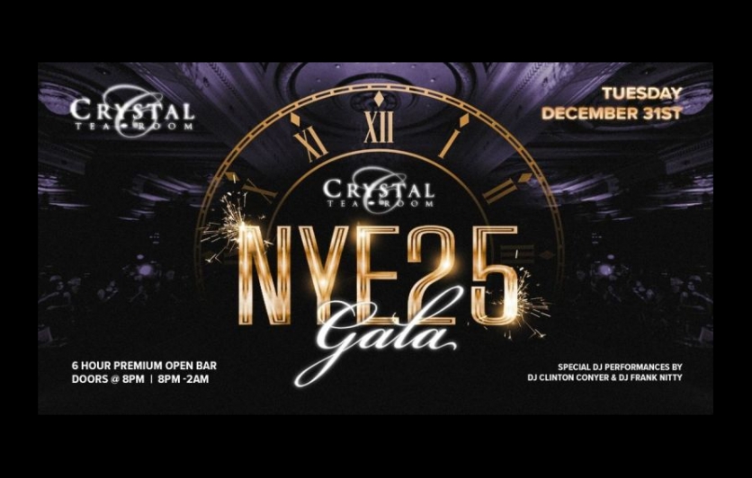 New Years Eve Philly at Crystal Tea Ballroom - Philadelphia's Best NYE Party!