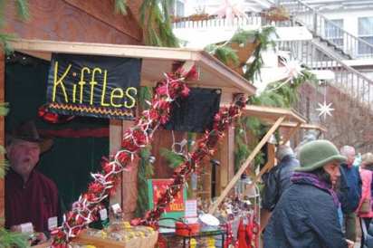 Christmas City Village artisan huts