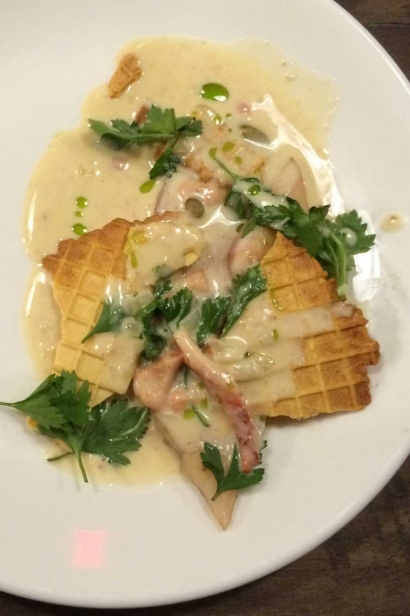 Catfish and Waffles from Spike Gjerde of Woodbury Kitchen