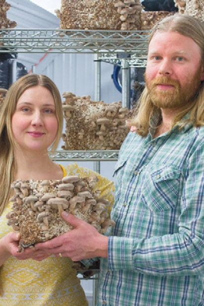 Heather Fetter and Norman Fetter of Woodland Jewel Mushrooms