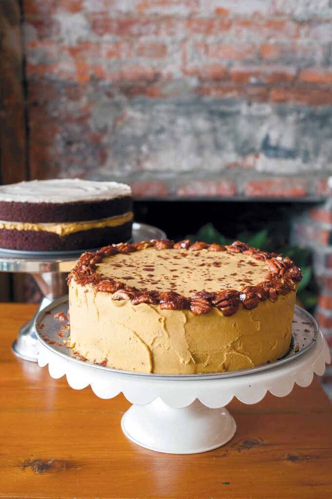 Vegan cakes at gluten-free, vegan restaurant and bakery, P.S. & Co, Philadelphia