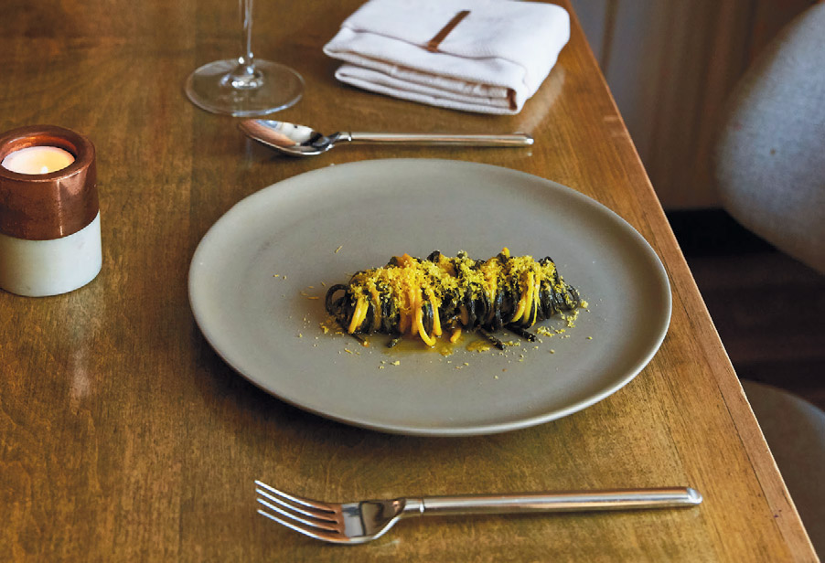 Tonnarelli alla carbonara di mare from Ambra