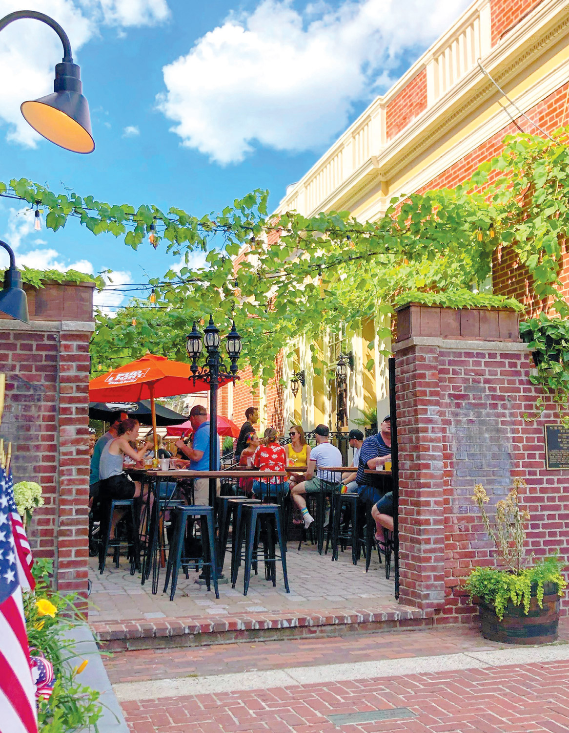 A beer garden on State Street