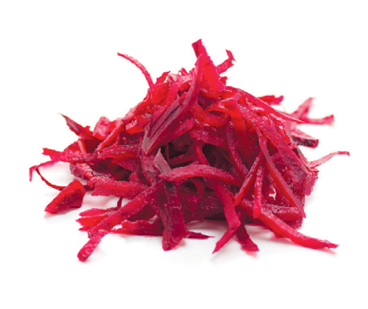 shredded beets